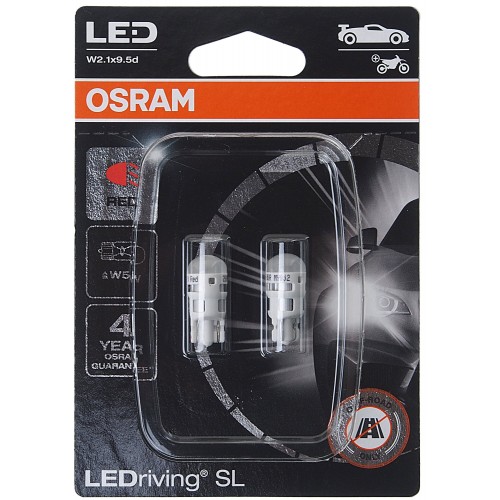 2825DRP-BLI2 OSRAM Лампа W5W 12V 1W W2.1X9.5D 2825DRP-02B