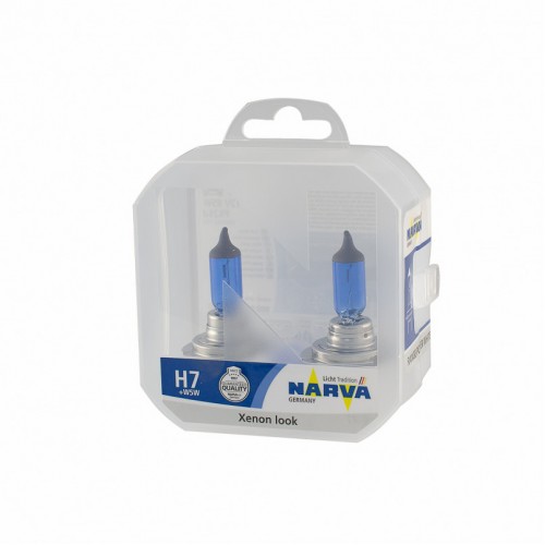 980162100 NARVA Лампа SET H7/W5W RALLYE 12V 98016