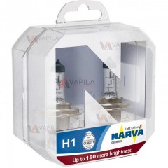 480682100 NARVA Лампа H1 12V 55W P14,5s (+150%) (2 шт.) RANGE POWER 150