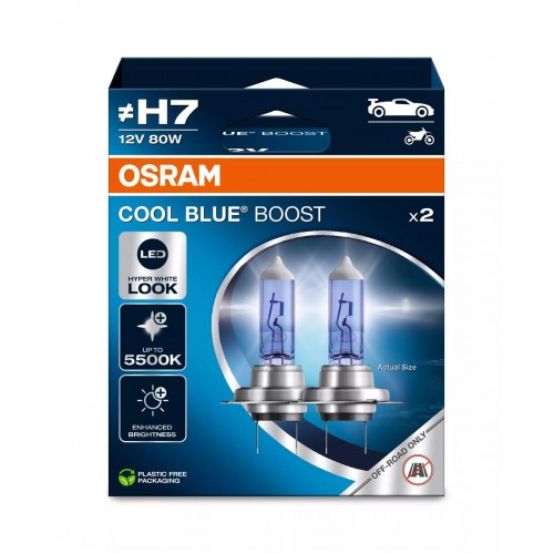 62210CBB-2HB OSRAM Лампа H7 12V 80W PX26d COOL BLUE BOOST 62210CBB-2HB
