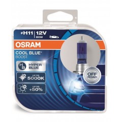 Лампа H11 OSRAM 12V 75W PGJ19-2 COOL BLUE BOOST 62211CBB-HCB-DUO