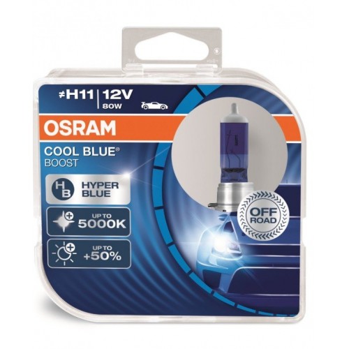 62211CBB-HCB-DUO OSRAM Лампа H11 12V 75W PGJ19-2 COOL BLUE BOOST 62211CBB-HCB