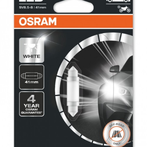 6413DWP-BLI OSRAM Лампа C5W 12V 0,6W SV8.5-8 (41 мм) 6413DWP-01B
