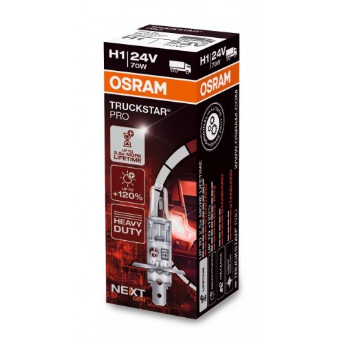 64155TSP-FS OSRAM Лампа H1 24V 70W P14.5s TRUCKSTAR PRO 64155TSP