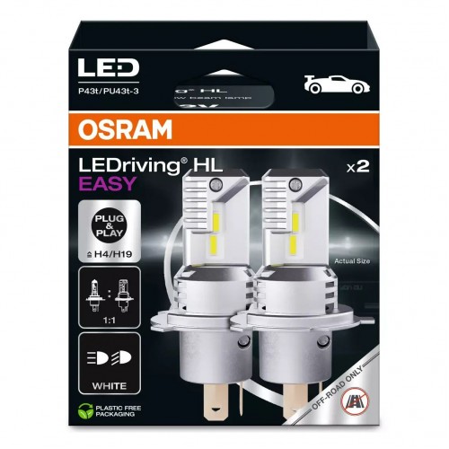 64193DWESY-2HB OSRAM Лампа H4/H19 P43t / PU43t-3 LEDriving HL EASY 64193DWESY-2HB