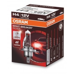 Лампа OSRAM H4 60/55W 12V P43T NIGHT BREAKER SILVER +100% 64193NBS-FS