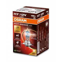 Лампа H7 55W 12V PX26d NIGHT BREAKER +220% OSRAM 64210NB220-FS