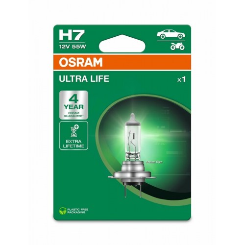 64210ULT-1BL OSRAM Лампа H7 12V 55W PX26d ULTRA LIFE 64210ULT-1BL