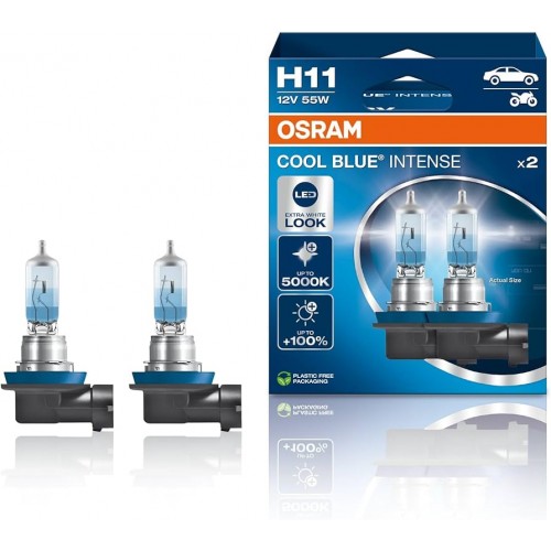 64211CBN-HCB-DUO OSRAM Лампа H11 12V 55W PGJ19-2 COOL BLUE INTENSE NEXT GEN +100% 64211CBN-HCB