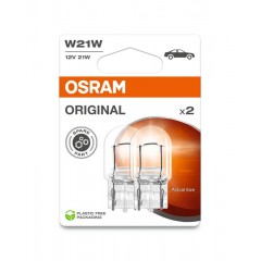 Лампа W21W 21W 12V W3X16D OSRAM 7505-2BL ОРИГІНАЛ