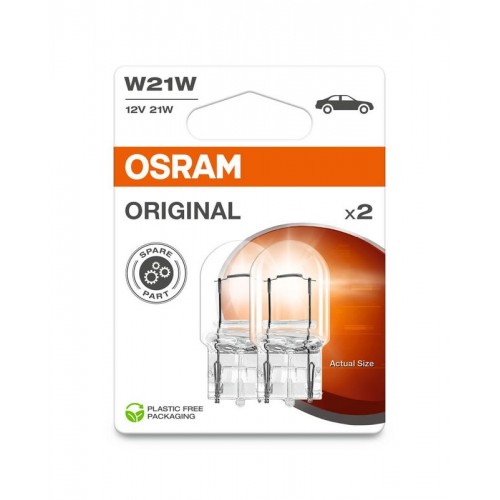 7505-2BL OSRAM Лампа W21W 21W 12V W3X16D ORIGINAL 7505-2BL