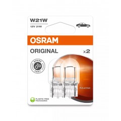 Лампа W21W OSRAM 12V 21W W3X16D ОРИГІНАЛ 7505-BLI