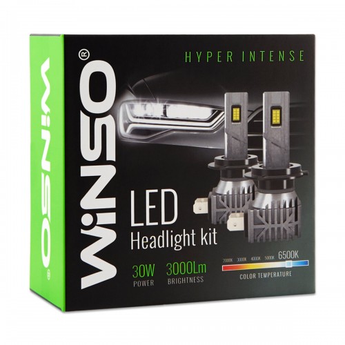 793500 LED HВ3(9005) 12/24V потужність 30Вт, світловий потік 3000Лм., температура 6500K, CSP3570 793500
