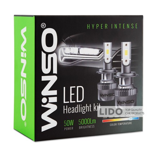 794110 LED H8/H11/H16 12/24V потужність 50Вт, світловий потік 5000Лм., температура 6500K, CSP3570 794110