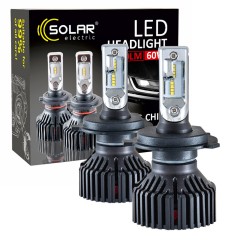 Світлодіодна лампа SOLAR LED H4 12/24V 6500K 8000Lm 60W ZES Chip 8304
