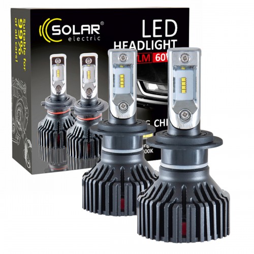 8307 SOLAR LED H7 12/24V 6500K 8000Lm 60W ZES Chip  8307