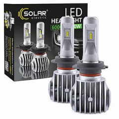 Світлодіодна лампа SOLAR LED H7 CANBUS 12/24V 6500K 6000Lm 40W Cree Chip 8607
