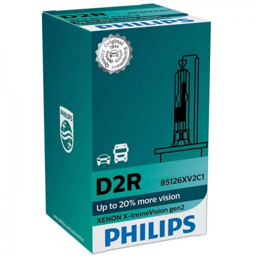 Автолампа Ксенон Philips D2R 85126 XV2 X-TremeVision (+150%) 85V 35W P32d-3 S1 85126XV2S1