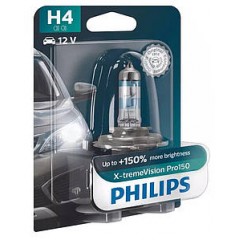 Автолампа Philips H4 12342XVPВ1 X-tremeVision Pro150 +150% 12V 60/55W (P43t-38) В1 (блістер)