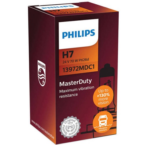 Автолампа Philips MD 13972 H7 24V 70W PK22s (PX26d) 13972MDC1