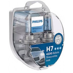 Автолампа Philips Н7/W5W 12972 WVU 12V WhiteVision ultra +60% (4200K) (блістер)