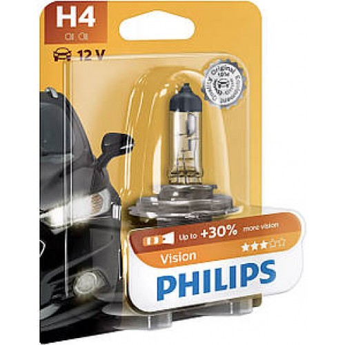 Автолампа Philips PR12342-B H4 12V 60/55W (P43t-38) (блістер) 12342PRB1