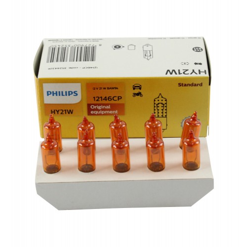 12146CP (PHILIPS) HY21W 12V 21W BAW9s (Orange) 12146CP