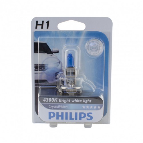 12258CVB1 (PHILIPS) H1 Cristal Vision 12V 55W P14,5s Blst. 1 pc. 12258CVB1