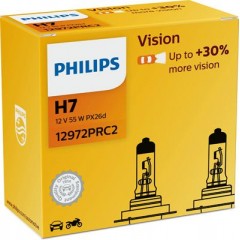 12972PRC2 (PHILIPS) H7 12V 55W PX26d Vision +30% (2 шт.)