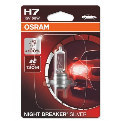 64210NBS-FS OSRAM Лампа H7 12V 55W PX26dNIGHT BREAKER SILVER +100% 64210NBS
