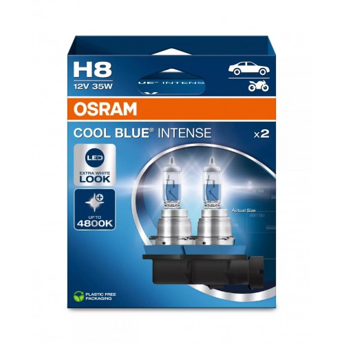 64212CBN-2HB OSRAM Лампа H8 12V 35W PGJ19-1 COOL BLUE INTENSE NEXT GEN +100% 64212CBN-2HB