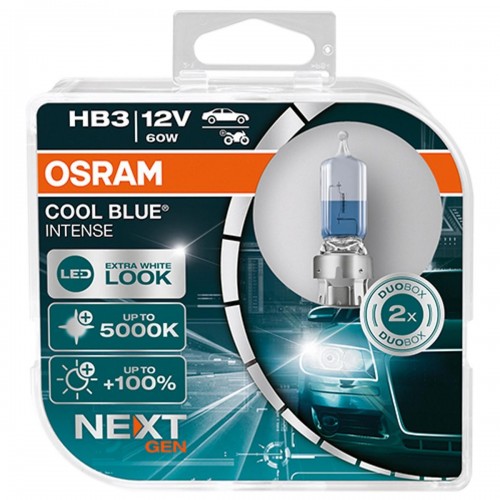 9005CBN-HCB-DUO OSRAM Лампа HB3 12V 60W P20D COOL BLUE INTENSE NEXT GEN +100% 9005CBN-HCB