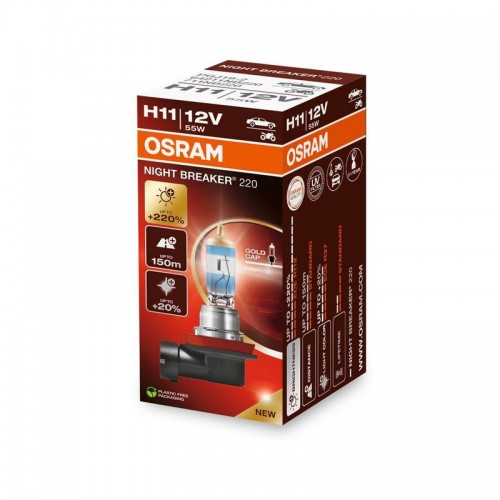 64211NB220-FS OSRAM Лампа H11 60/55W 12V PGJ19-2 NIGHT BREAKER +220% 64211NB220