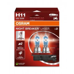 Лампа H11 OSRAM NIGHT BREAKER LASER +150% 12V 55W PGJ19-2 64211NL-2HB