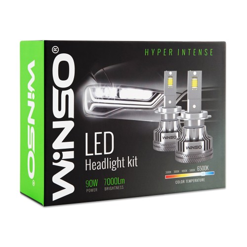 797700 LED H7 12/24V потужність 90Вт, світловий потік 7000Лм., температура 6500K, CSP3970 797700