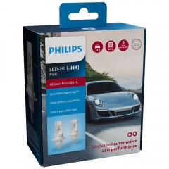 Комплект автоламп Philips LED H4 11342 U92 12/24V 18W Ultinon Pro9200 +400% X2