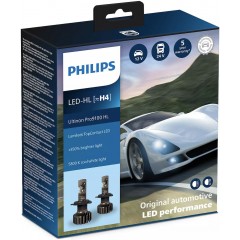 Комплект автоламп Philips LED H4 11342U91 12/24V Ultinon Pro9100 +350% X2