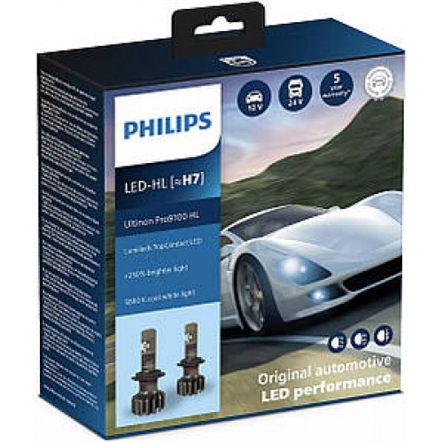 Комплект автоламп Philips LED H7 11972U3022 Ultinon Pro3022 HL X2 11972U3022X2