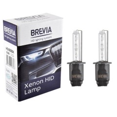 Автолампа BREVIA H3 6000K 85V 35W PK22s KET (2 шт.) КСЕНОН 12360