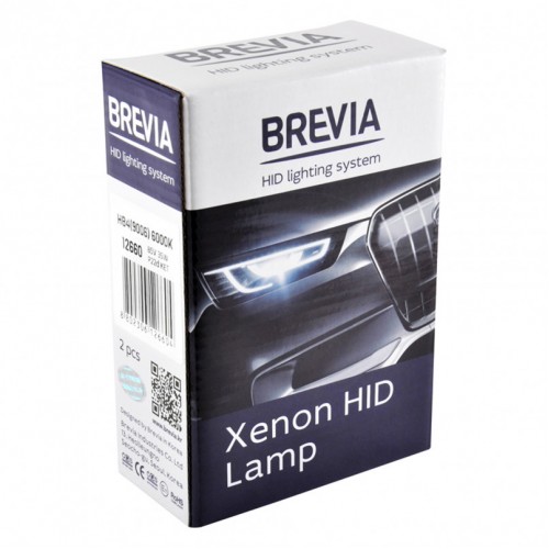 12660 BREVIA Автолампа HB(9006),6000K,85V,35W P22d KET,(2шт.) XENON 12660