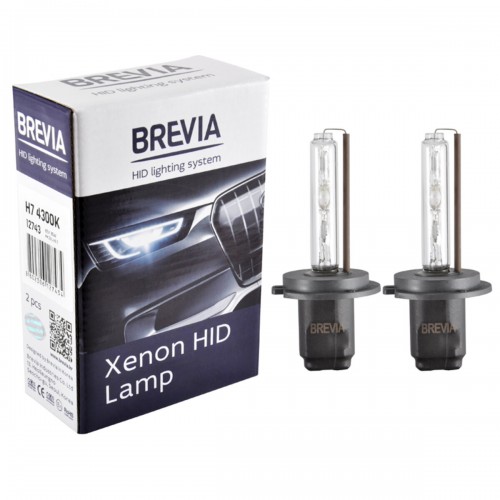 12743 BREVIA Автолампа H7,4300K,85V,35W PX26d KET,(2шт.) XENON 12743