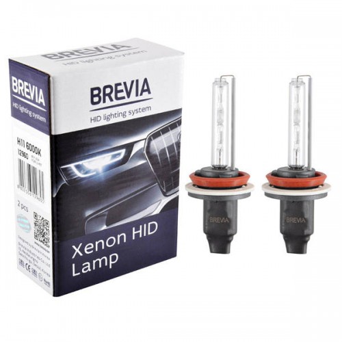 12960 BREVIA Автолампа 12960 H11,6000K,85V,35W PGJ19-2 KET, (2шт.) XENON 12960