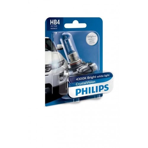 9006CVB1 (PHILIPS) HB4 CristalVision 12V 55W P22d (Xenon Effect), Blst. 1 pc. 9006CVB1