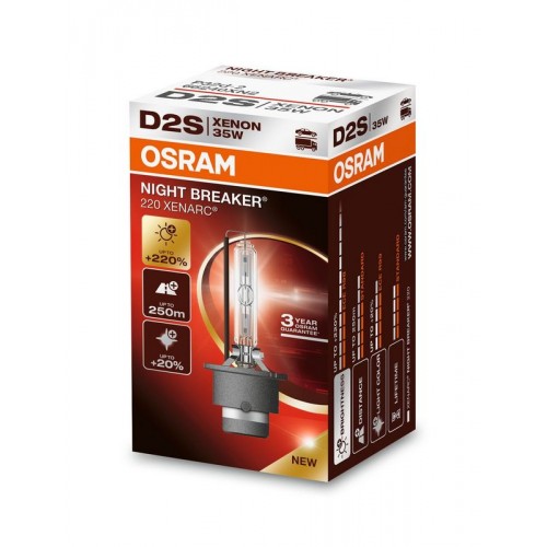 66240XN2-FS OSRAM Лампа D2S 35W P32D-2 XENARC NIGHT BREAKER LASER NEXT GEN +220% 66240XN2