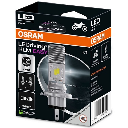 64185DWESY-1HB OSRAM Лампа HS1 12V 5W/5W PX43t LEDriving HL EASY 64185DWESY-1HB