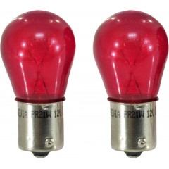 Лампа BREVIA PR21W 12V 21W BAW15s ЧЕРВОНА блістер 2шт 12326B2