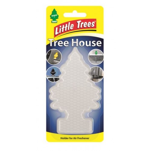 Тримач ароматизатора для салону авто Little Trees Tree House ялинка прозорий (9955) MT0110
