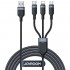 USB-кабель 120cm JoyRoom 3 in 1 Multi-Use 3.5A /black/ S-A18 22425