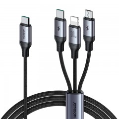 USB кабель 120cm JoyRoom 3 in 1 Speedy 30W /black/ A21 SA21-1T3
