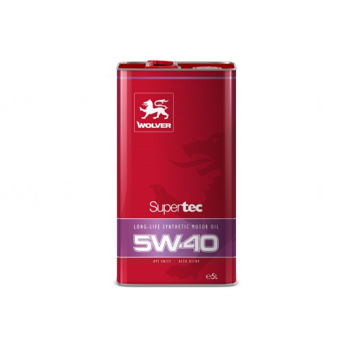 Олива моторна WOLVER SUPERTEC SAE 5W-40  каністра 5л жерсть 21767